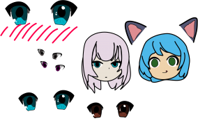 Playing with eyes and stuff